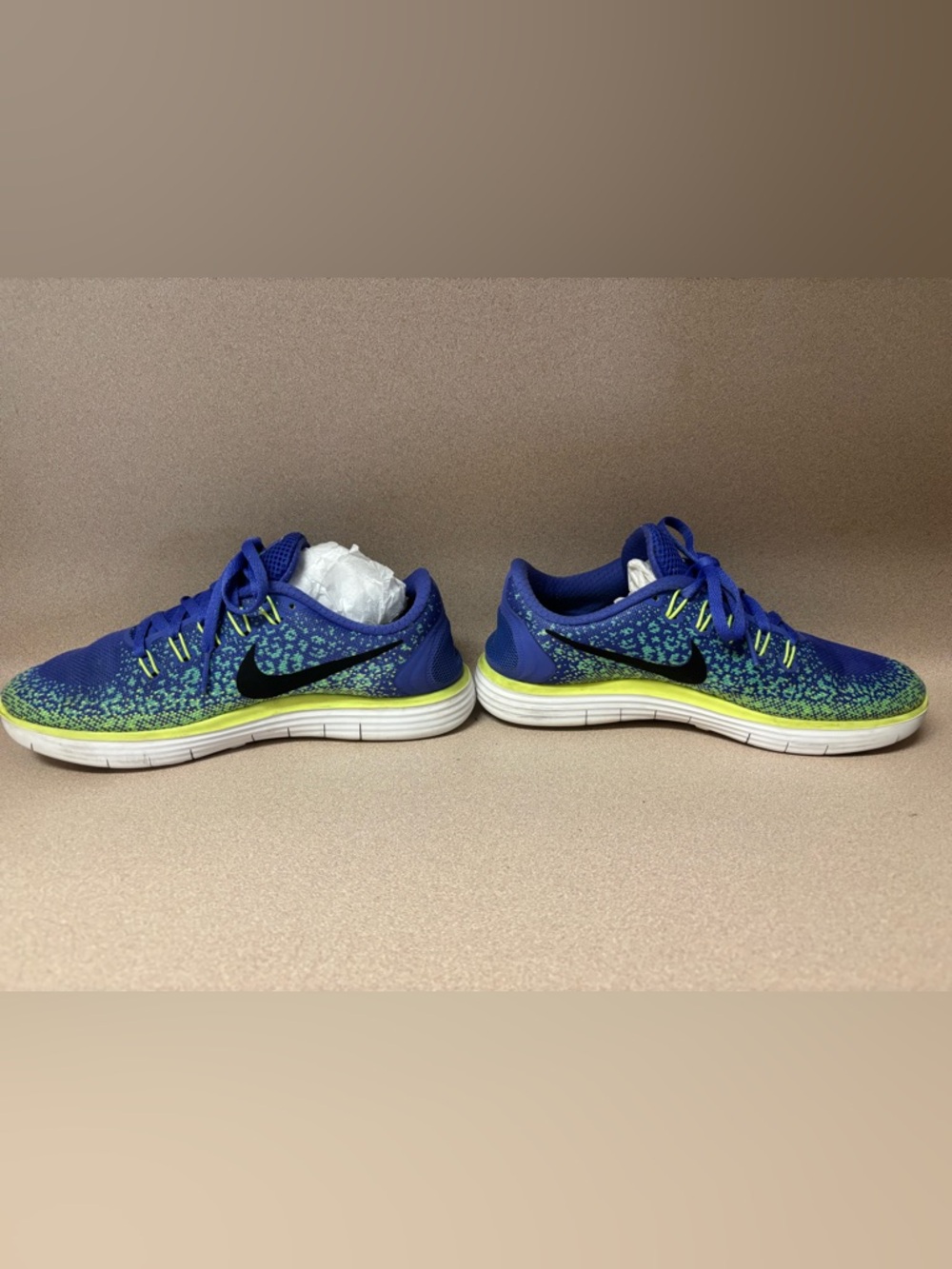Nike Blue with Neon Green Accent Athletic Sneakers
